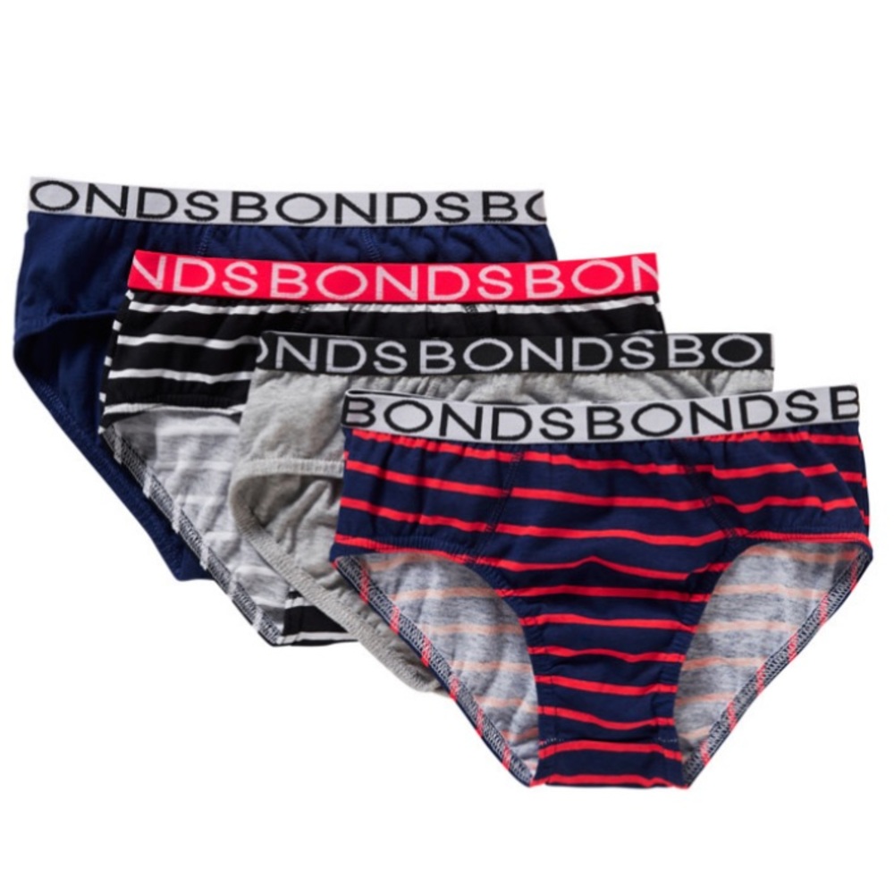Bonds Boys Brief 4 Pack
